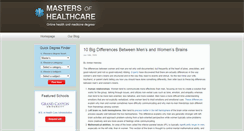 Desktop Screenshot of mastersofhealthcare.com